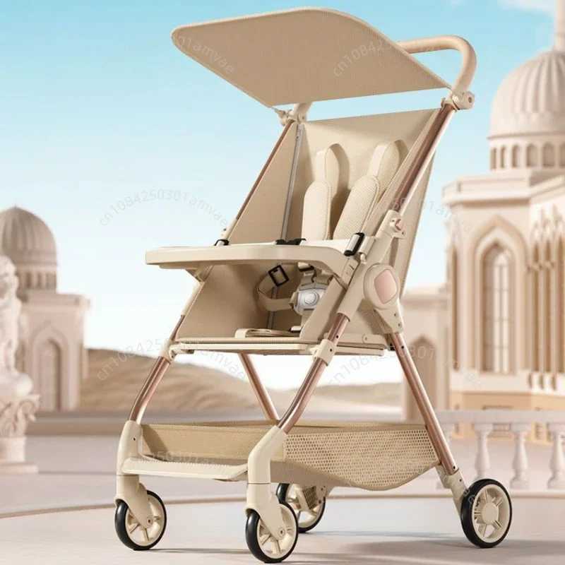 Ultra light baby stroller foldable travel bag umbrella stroller adjustable backrest simple baby stroller with dining tray W250109