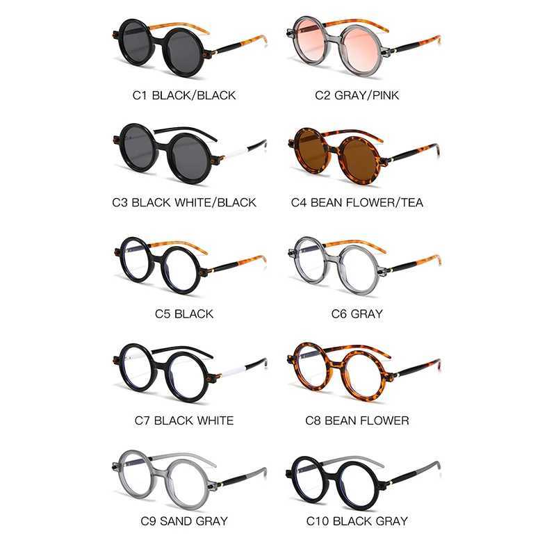 3 pieces/set retro round womens sunglasses retro splicing color designer mens glasses outdoor driving sunshade glasses W250109
