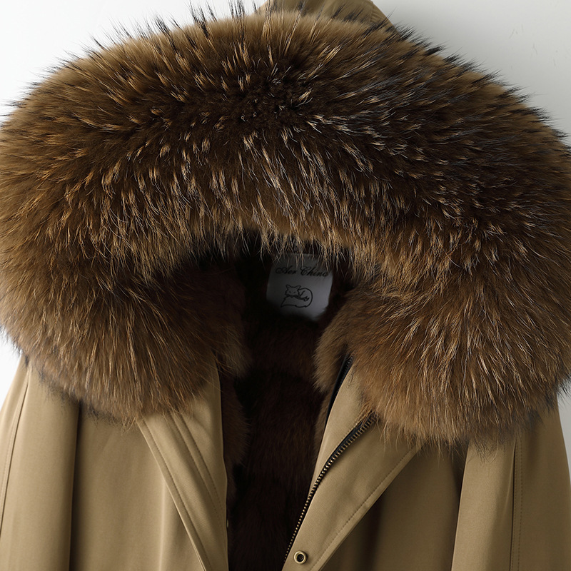 Fox Hair Pie overcomes womens detachable inner lining coat 2024 winter new model fur integrated thickening 201217