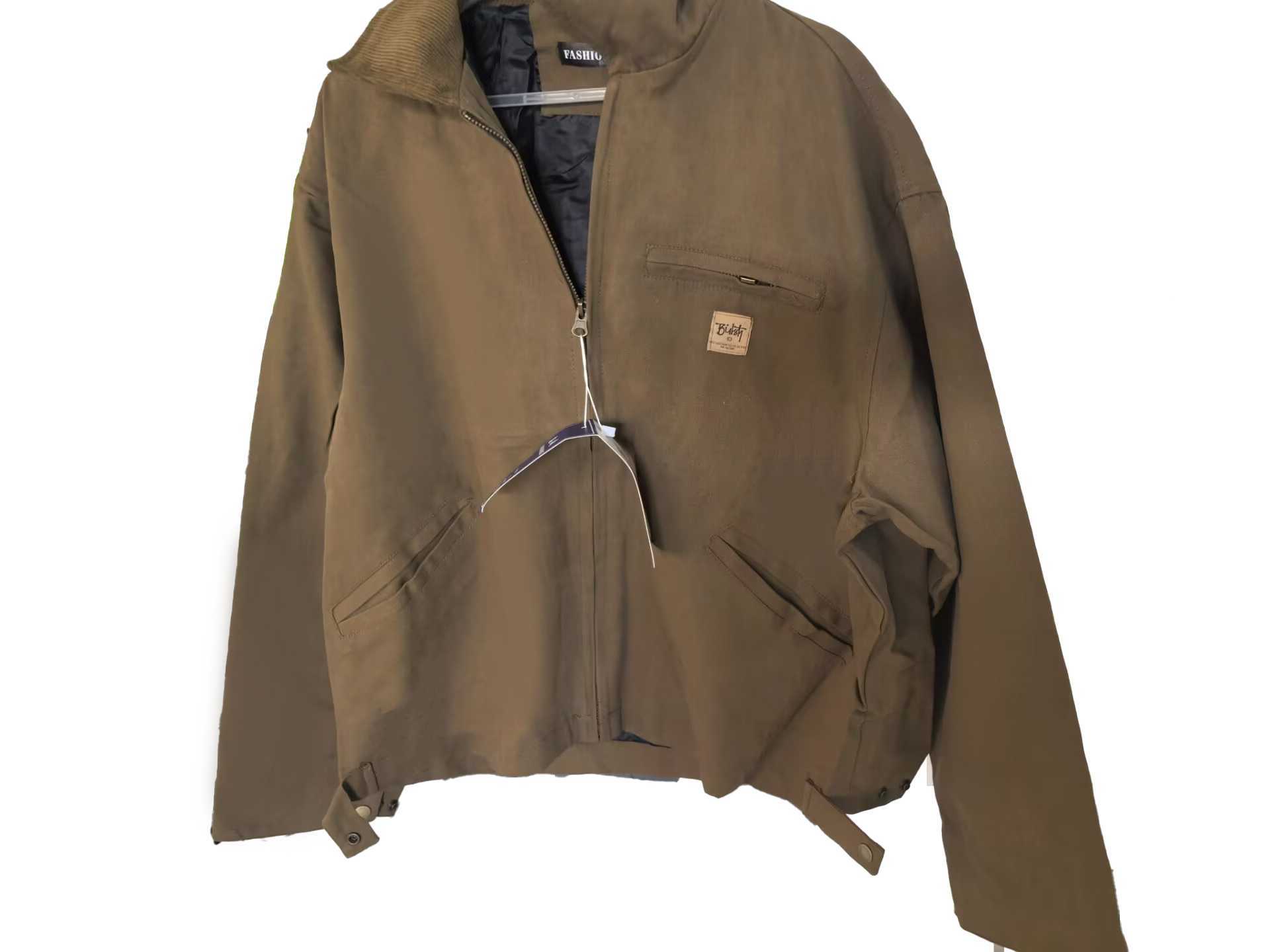 Spring 2024 American style retro work jacket with thin lapel spring autumn Korean style casual jacketW240712456 2