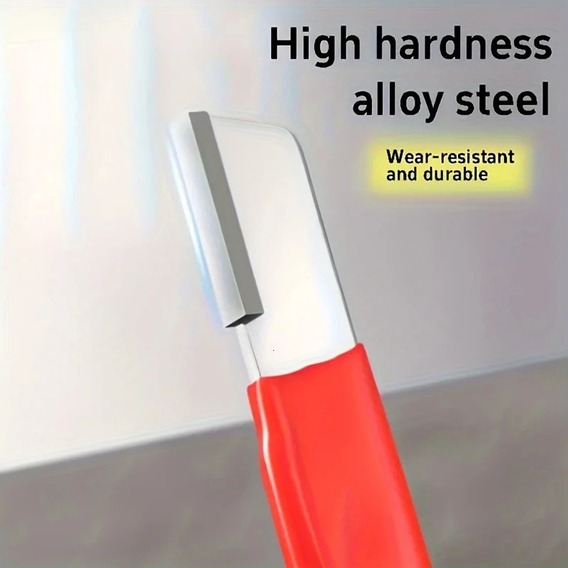 2 Pcs Professional Kitchen Knife Sharpener Tungsten Diamond Ceramic Sharpening Stone for All BladesRed and Black 250107