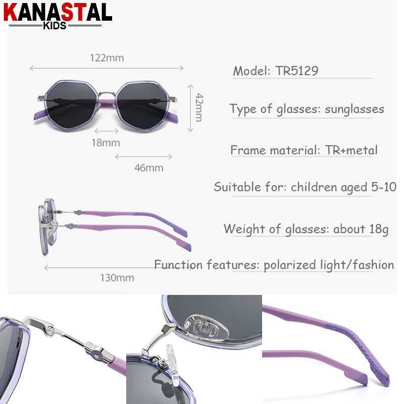 Childrens Polarized Sunglasses Childrens UV400 Sunglasses TR90 Metal Glasses Frame Camping Sunscreen Bicycle Anti glare Sunshade Glasses W250109