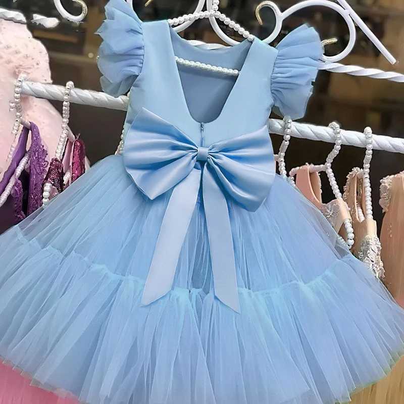 Summer Lace Princess Bridesmaid Dress for Girl Kids Clothes Wedding Tutu Par Dresses Ball Gown Formal Pageant Birthday DressesXJ250108