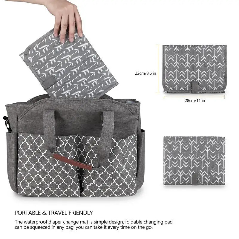 Baby Portable Foldable Washable Compact Travel Nappy Diaper Changing Mat Waterproof Floor Change Play Mat 250109