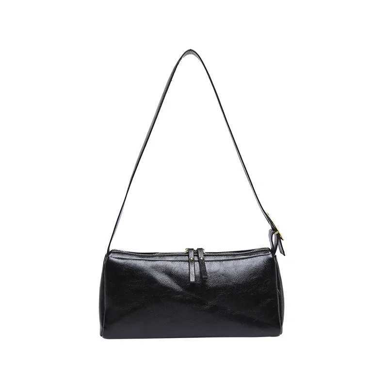 Casual Fi Solid PU Shoulder Bags Zipper Simple Versatile High Quality Large Capacity Crossbody Bags for Women 2025 Hot SaleXJ250108