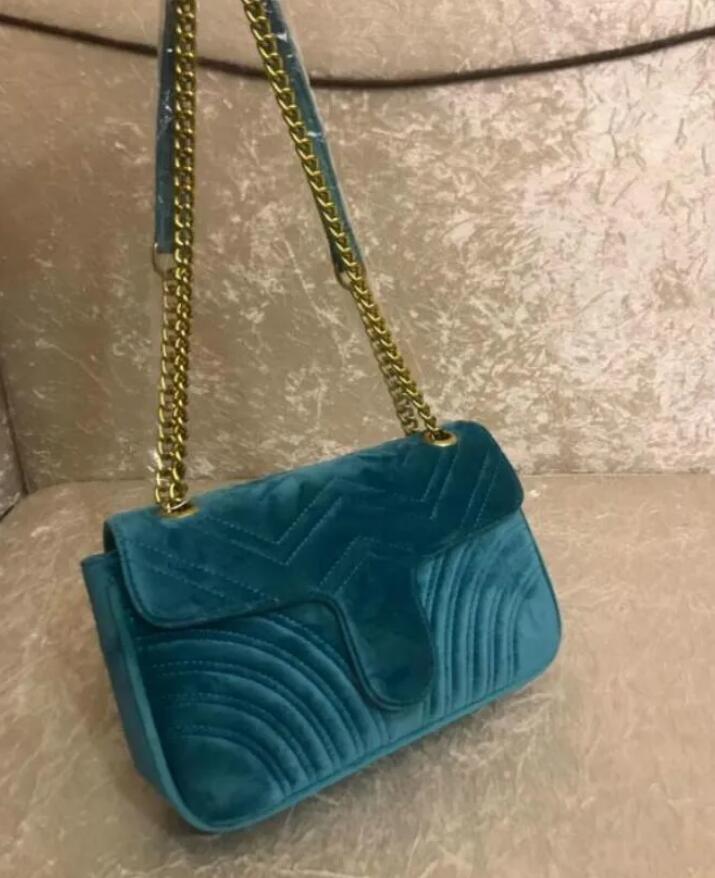 Designer velvet bags handbags women shoulder bag designer handbags purses chain fashion crossbody bag dhgate bag01