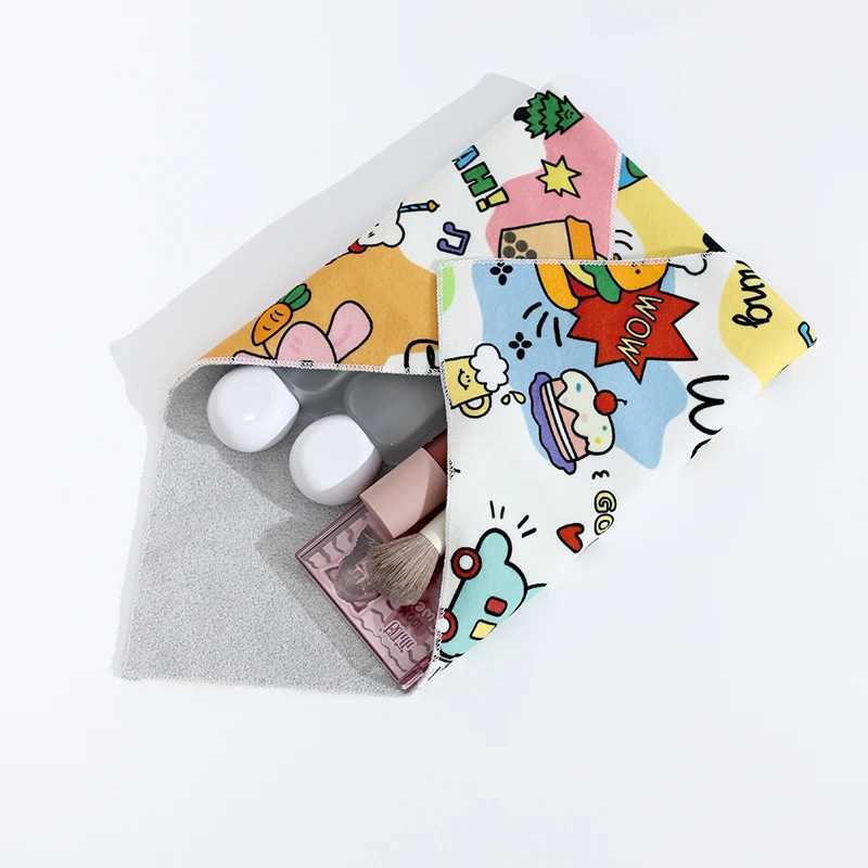 Magic Cloth Makeup Bag Camera Lens Packaging Cloth Portable Patch Bag Self Adhesive Tissue Storage Bag W250109
