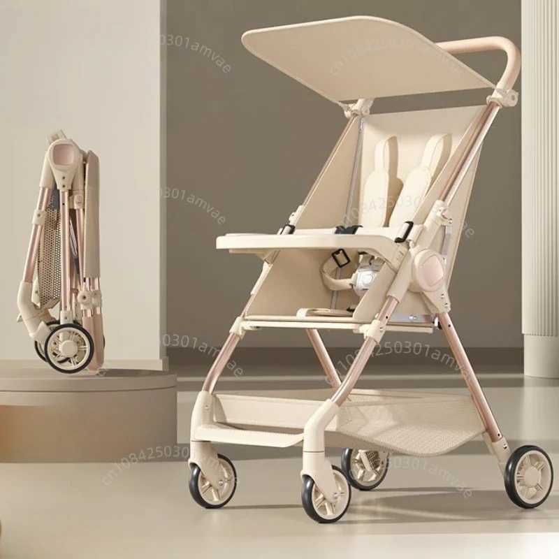Ultra light baby stroller foldable travel bag umbrella stroller adjustable backrest simple baby stroller with dining tray W250109
