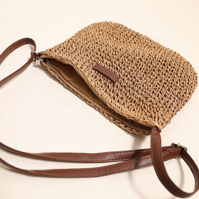 Factory Direct New Simple Single Shoulder Straw Woven Holiday Beach Bag Versatile Women's Bags