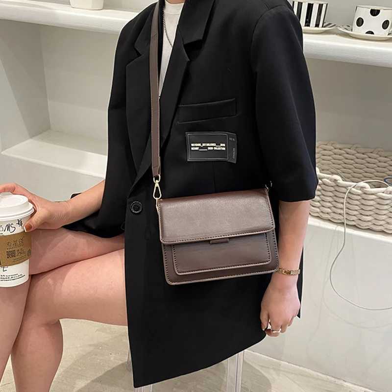 Womens Luxury Designer Small Handbag Fi High Quality PU Leather Femael Daily Soild Color Vintage Crossbody Messegner BagsXJ250513