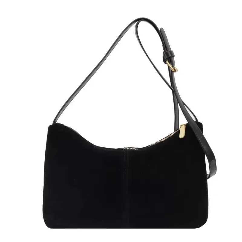 Solid Color Zipper Shoulder Bags 2024 High Quality Bags for Women Solid Colors Interior Zipper Pocket Womens Crossbody BagsXJ250108