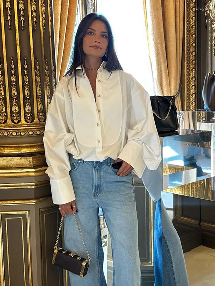 Womens Blouses Oversized Shirts For Women Raglan Sleeve Lapel Single Breasted Tops Female 2025 Spring Lady High Street Outwear