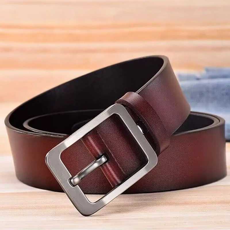 Japanese style simple waistband mens waistband new large size 100-130cm retro needle buckle mens waistband high quality W250109
