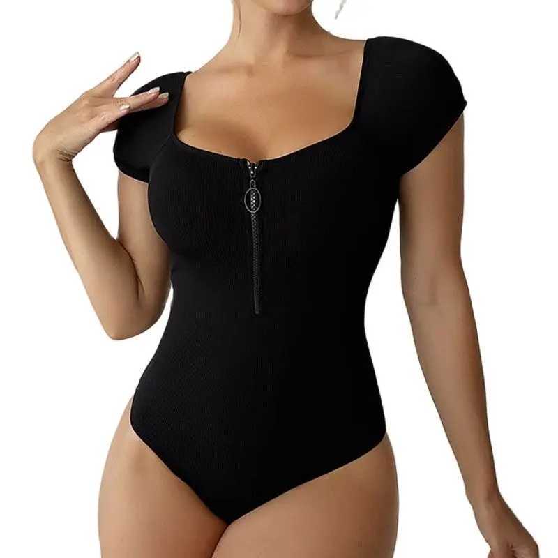 Summer One-Piece Large Size Swimwear Push Up Women Plus Size Swimsuit Closed Body Fa Bathing Suit For Pool Beach Wear 2025XJ240108