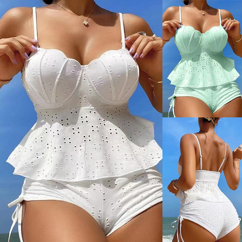 2025 New Sexy Beach Bikini Designer Swimsuit Hollow Shell Hard Wrap Solid Women's Bikini Swimsuit