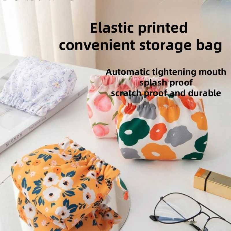 Womens lipstick organizer portable shrapnel self sealing printing cosmetic bag mini key replacement carry on W250109