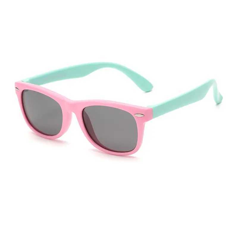 Silicone frame classic childrens sunglasses for girls and boys multi-color childrens sunglasses W250109