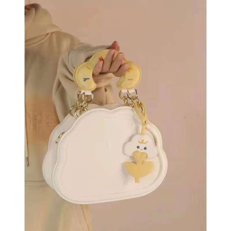 New Crossbody Women's Versatile Handbag Cute Shoulder Cream Cloud Summer Tote Bag Tide