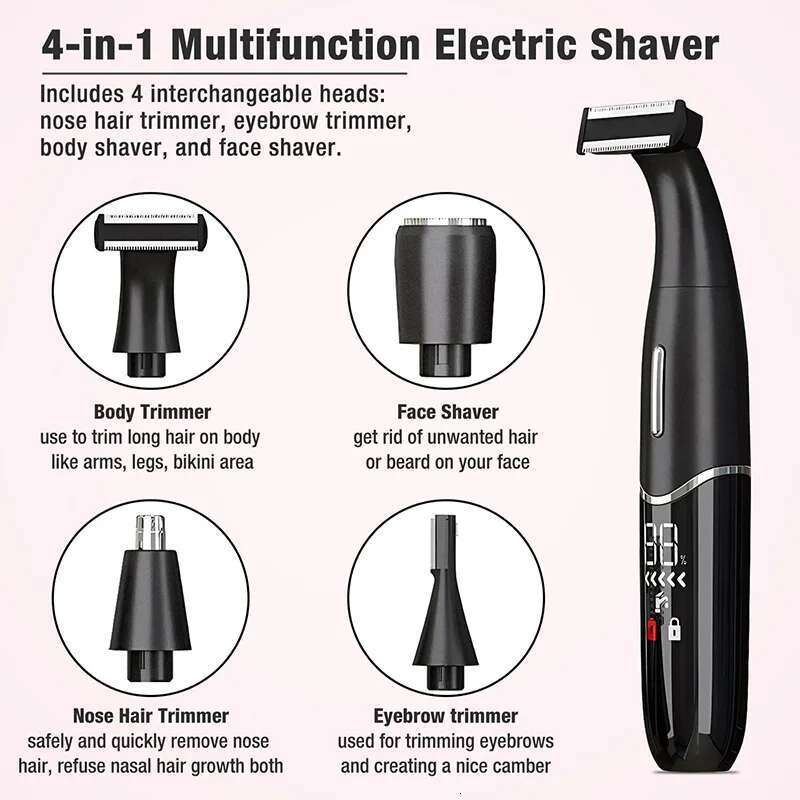 Intimate Areas Haircut Precision Shaver Men Bikini e Sensitive Razor Balls Eggs Pubic Hair Shaving Trimmer Face Beard Clipper