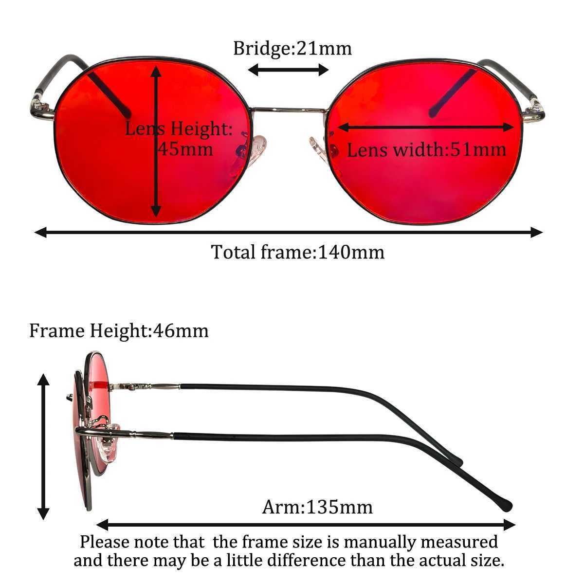 SHINU Blue Light Glasses Red Lens Best Sleep Glasses with Red Lens Metal Frame Red Blue Light Glasses Orange Glasses W250109