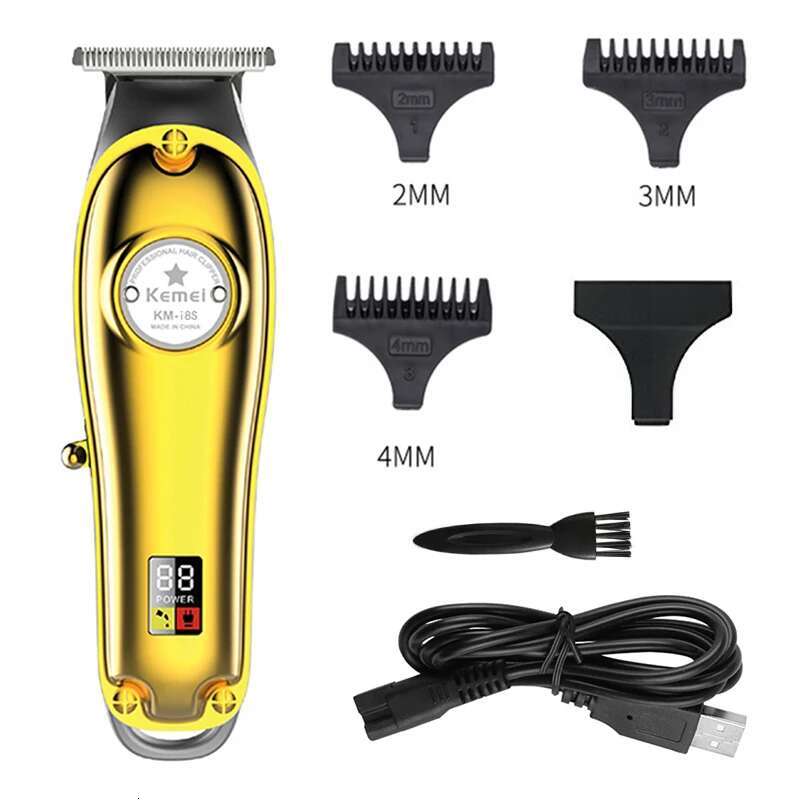 Metal Professional Clipper Men Shaver Electric Barber Trimmer Beard Hair Cutting hine Combo Style Tools