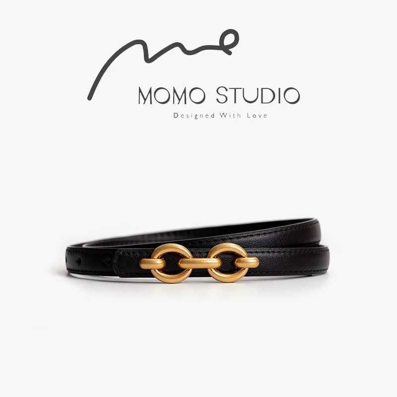 New Fashion Womens Leather Adjustable Gold Buckle Belt Womens Fashion Thin Cowboy Belt Womens Jeans Dress Belt W250109