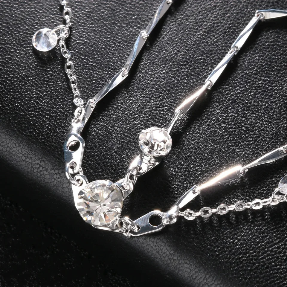 Boho Fashion Crystal Head Chain Wedding Hair Accessories Elegant Headpiece Bling Bridal Forehead Indian Jewelry 241228