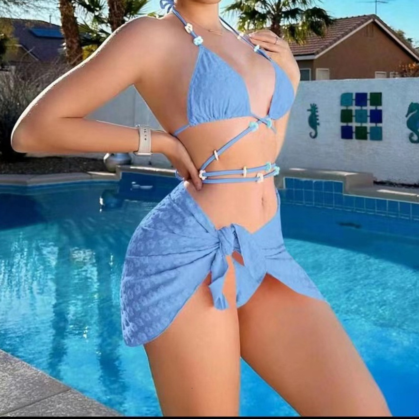 2024 New Sexy Three Piece Swimsuit Women's Sexy Beach Bikini Designer Swimsuit Bikini