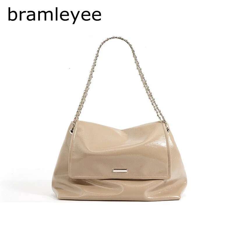 Chain Handbag Genuine Tote Women Vintage Brand Soft Cowhide Leather Shoulder Fashion Bag 2025