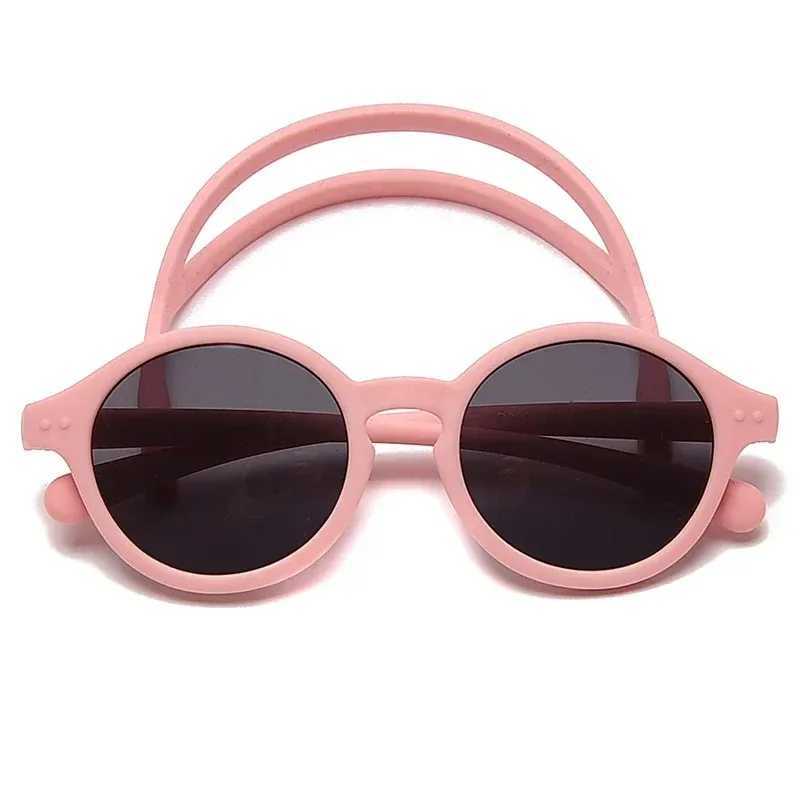 0-4 year old baby silicone glasses UV400 protection TPEE polarizing band baby girl flexible sunglasses with free silicone strap W250109