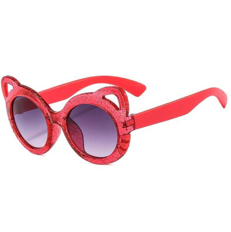 2024 Sumer New Childrens Cat Sunglasses Baby Sunglasses Anti UV Glasses Cute Girls Fashion Sunglasses W250109