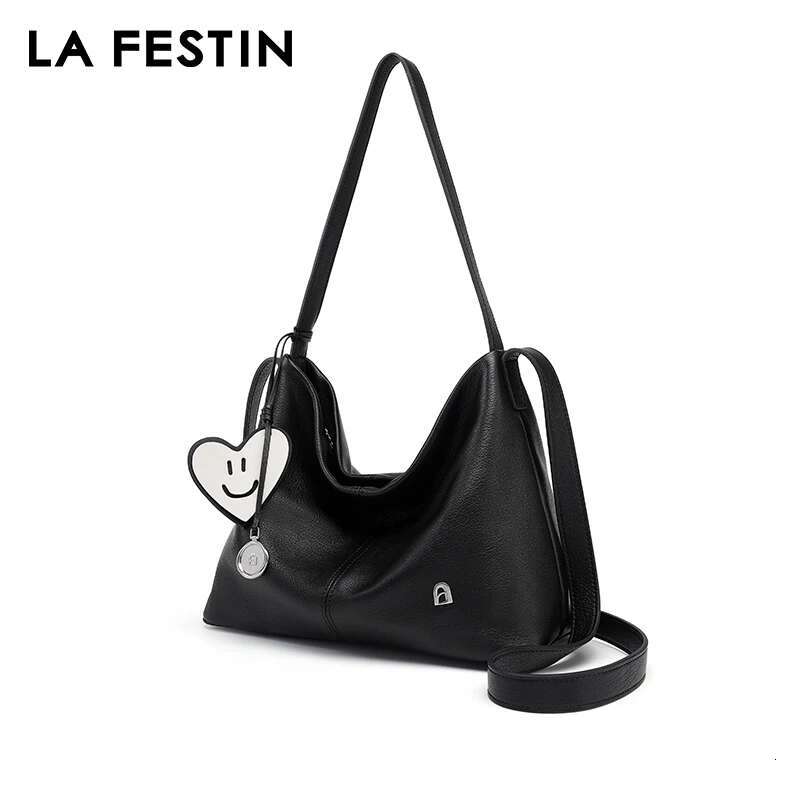 LA FESTIN Original Leather Women's Bags 2024 New Shoulder Fashion Large Capacity Tote Bag
