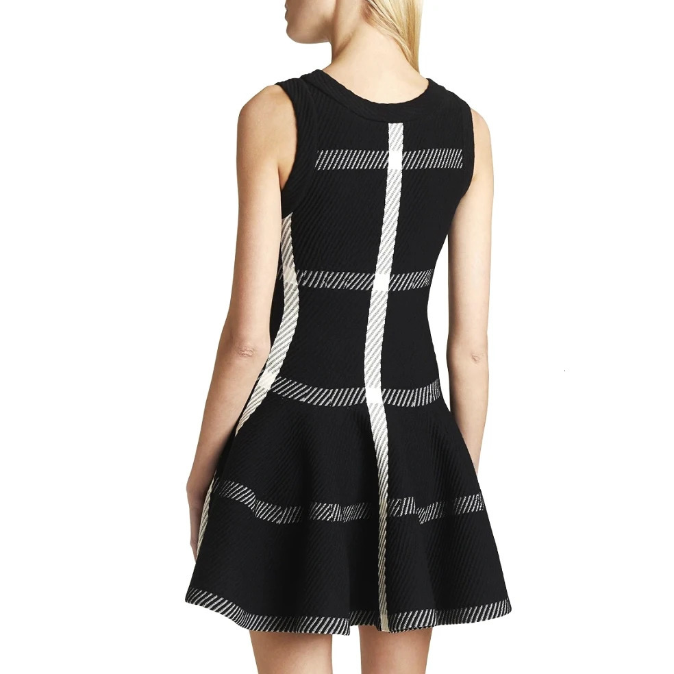 Summer In y n Knit Black Dress For Women Sleeveless Vestidos Evening Party Birthday Short Skirt Clothes 250109