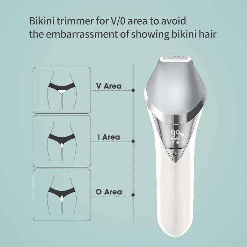 Electric Razor 7 in 1 Painless Wet & Dry Women Shaver for Arm, Underarm, Bikini, Legs, Replaceable Heads, USB Charging