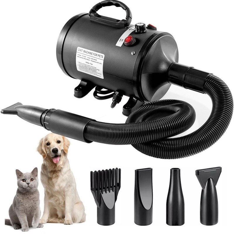 Pet Water Blower Large Dog Hair Dryer High Power Low Noise Strong Wind Fast Drying Golden Hair Dogs Blow Box Pets Supplies