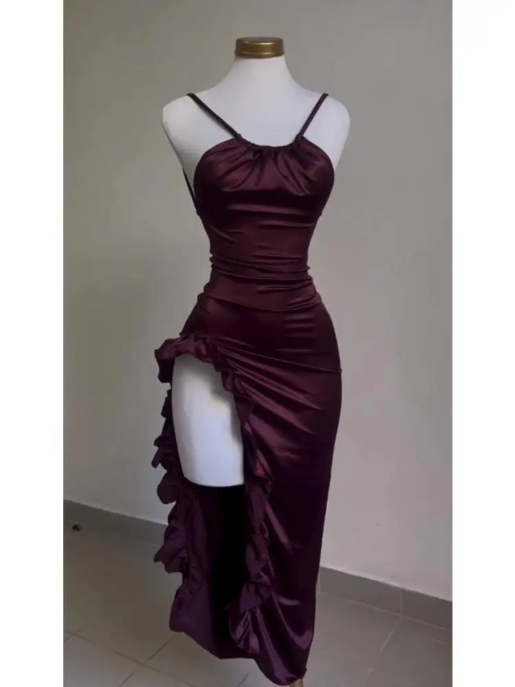 Europe and the United States explosive crossborder dress summer senior sense Y2K sexy halter Spice Girl 250109