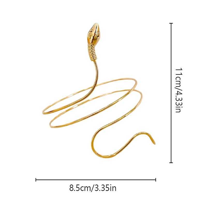 Punk Coiled Snake Spiral Upper Arm Cuff Armlet Armband Bangle Women Jewelry Egypt Swirl Snake Arm Cuff Armlet BraceletXJ250109