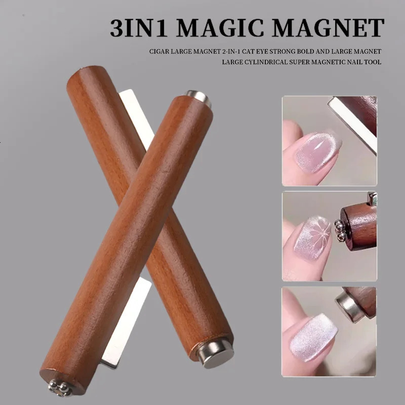 TSZS 3 In 1 Multifunctional Strong Cat Eye Magnet UV/LED Gel Nail Magnetic Stick for Nail Art Manicure Tools 250107