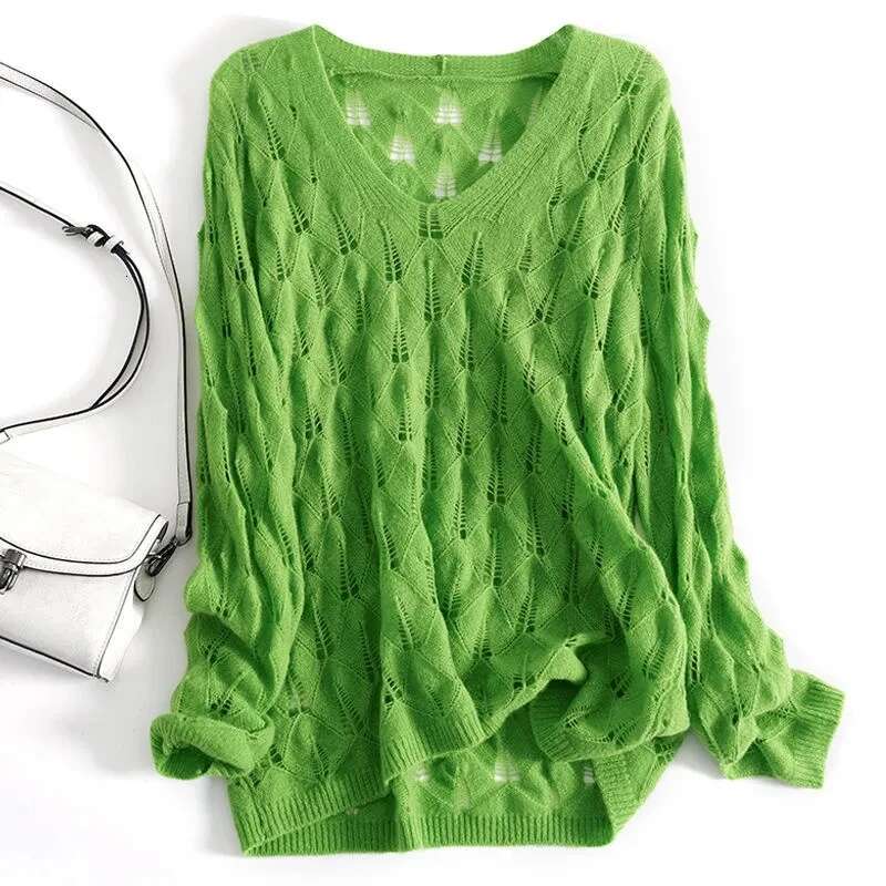 Plus Women Clothing 4Xl 5Xl 150Kg Spring Sweaters Large Tops Lights Womans Pull Femmes Outerwear Big Size Knit