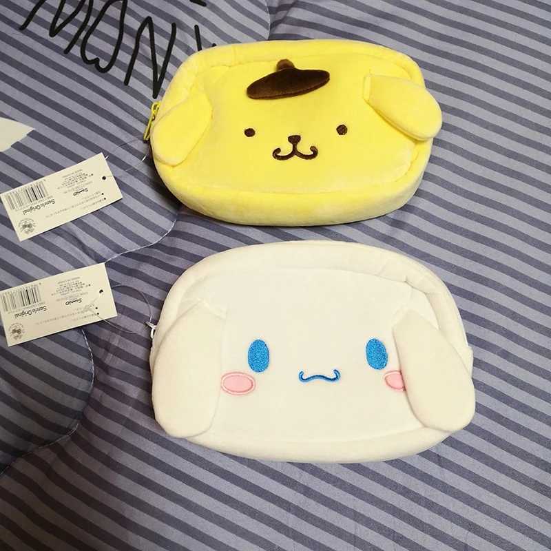 Kuromi My Melody Cinnamon Makeup Bag Japanese Style Plush Bag Pencil Box Pom Purin Badbadtz MARU Handbag Gift for Girls W250109