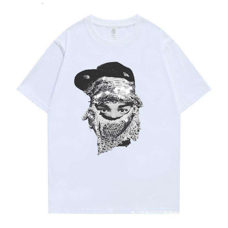 Rapper Yeat Face Graphic Print T-shirt Summer Men Hip Hop Ca