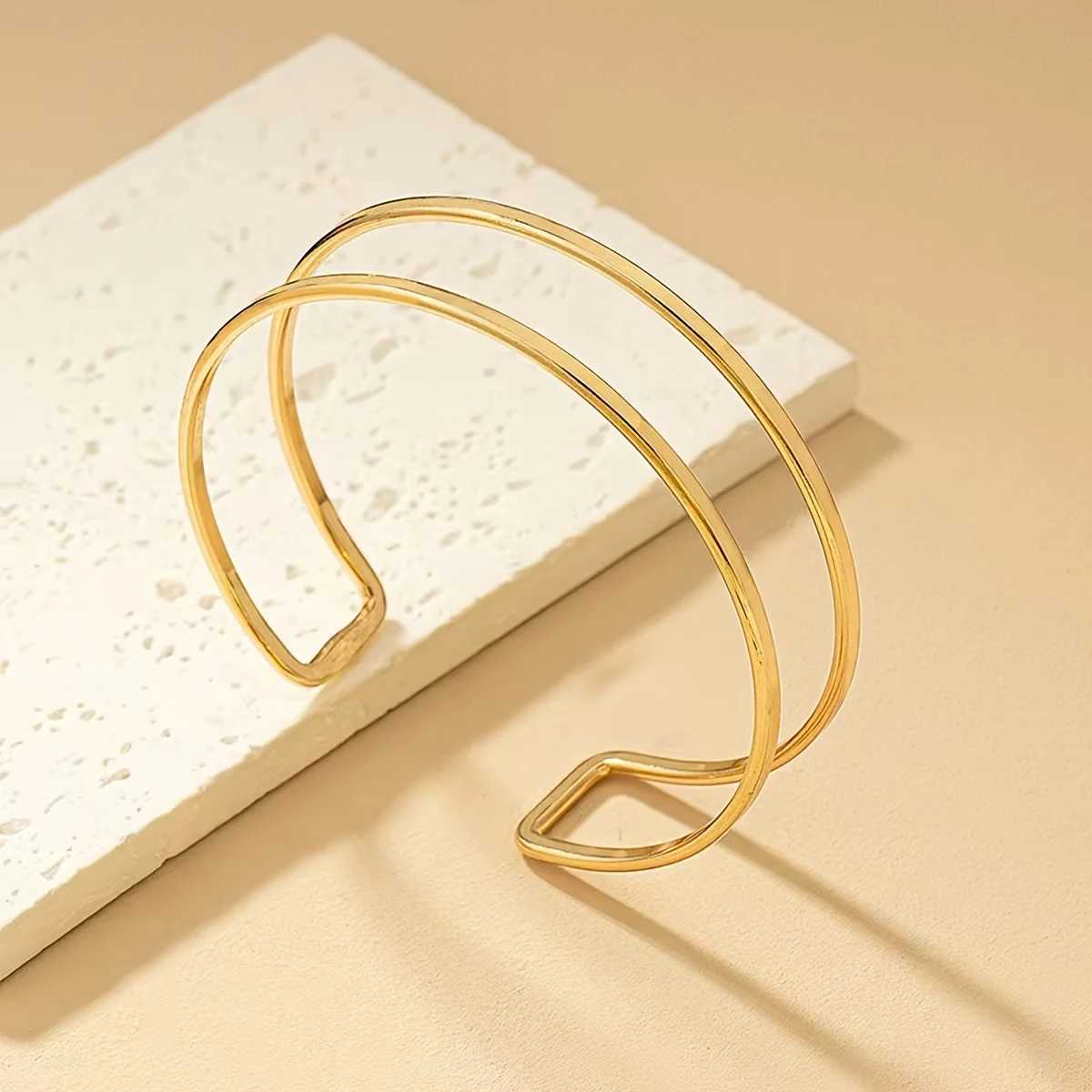 1 Simple Elegant Versatile Retro Fashion Double Line Armband BraceletXJ250109