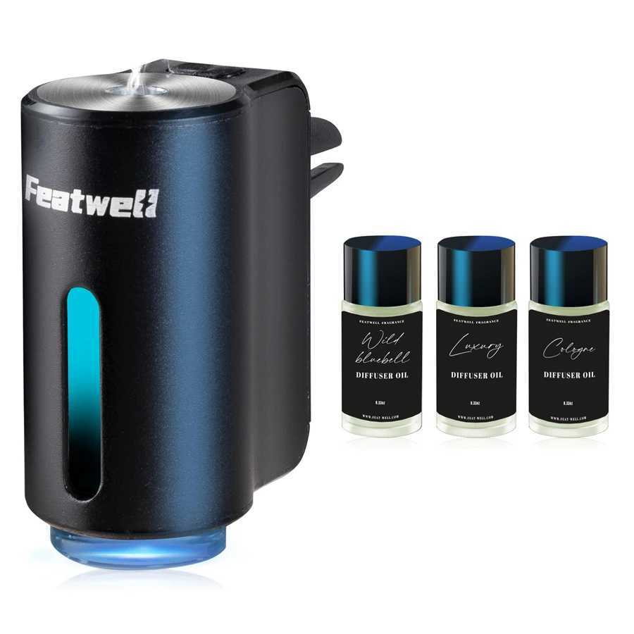 Car Air Freshener Intelligent car air freshener diffuser three adjustable modes intelligent car fragrance diffuser with 3 essential oils H250108
