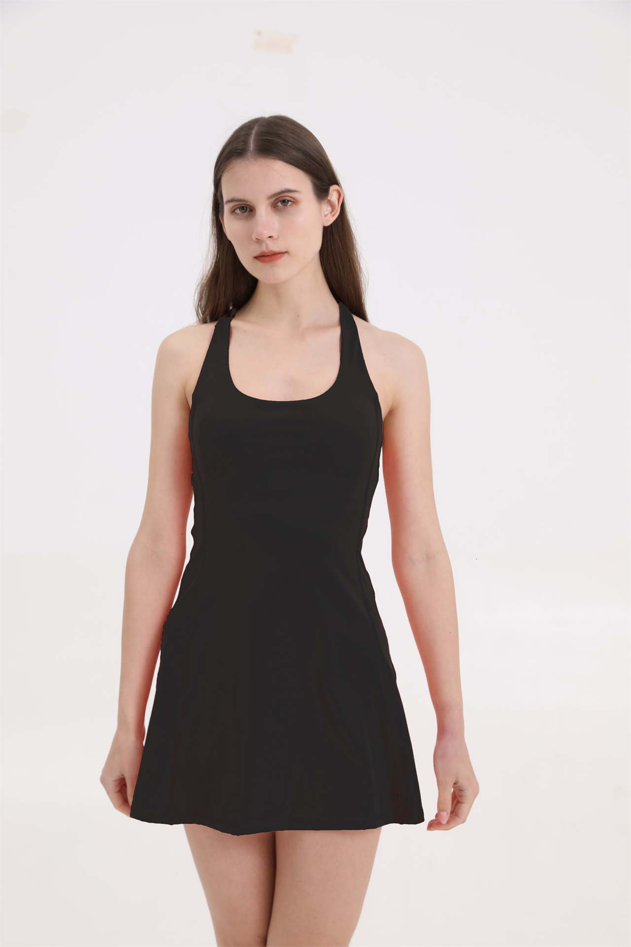 Women's 2025 new slim fit wrap around skirt style split swimsuit with professional hot spring designer swimsuits in conservative sizes, trendy be