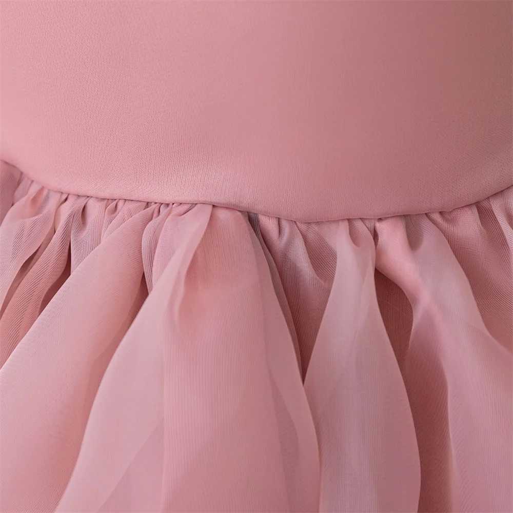 Formal Ceremony Princess Dress For Girl Children Costume Beading Par Birthday Dresses Elegant Girls Clothes Wedding Gown 3-8YXJ250108