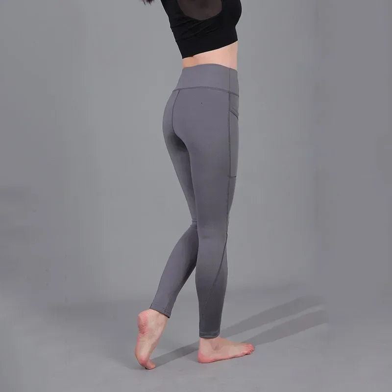 High Waist Legging Pockets Fitness Bottoms Running Sweatpants for Women Quick-Dry Sport Trousers Workout Yoga Pants 241231