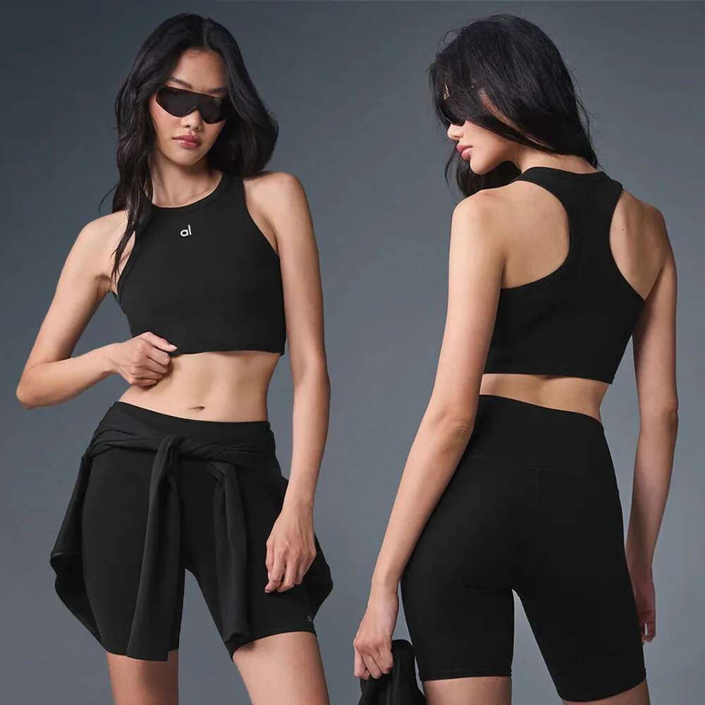 Aspire Tank Sleeveless Women Tops Yoga Short Shirts Sports Gym Fiess Running Moisture Breathable Seamless Knitted Vest
