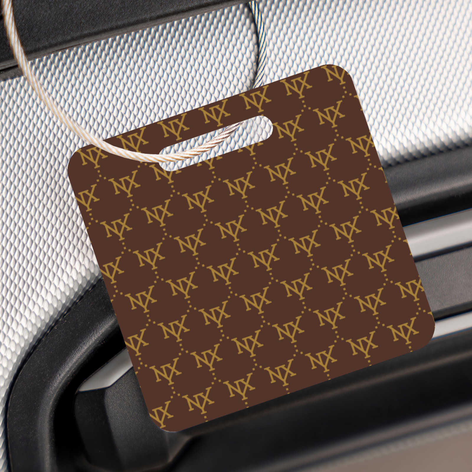 NXY Reusable Aluminium Travel Luggage Tags Suitcase Labels Stainless Steel Loop Bag Tag for Suitcase Baggage 250109