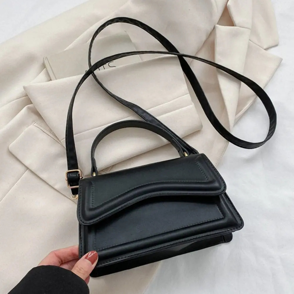 Fashion Sling Shoulder Bag Trend PU Leather Messenger Handbags Solid Color Leisure Stylish Crossbody Bags For Women Girls 250106