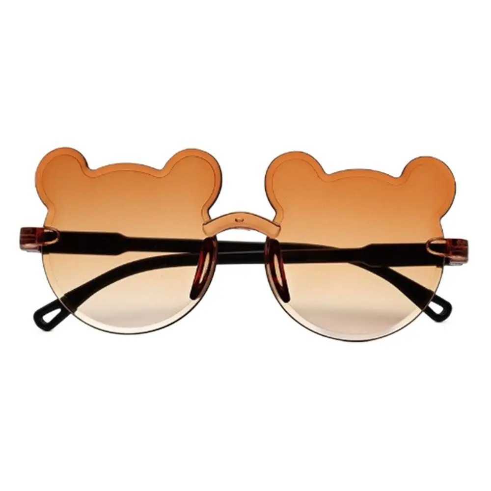 New Childrens Sunglasses Bear Sunglasses Boys and Girls Childrens Borderless Sunglasses UV375 Sunglasses Outdoor Anti Glare Glasses W250109